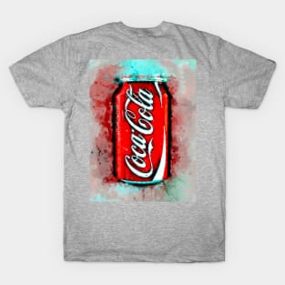 Watercolor Coke Can T-Shirt